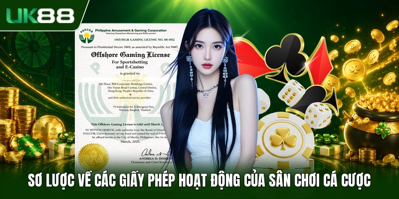 Sơ lược về các giấy phép hoạt động của sân chơi cá cược