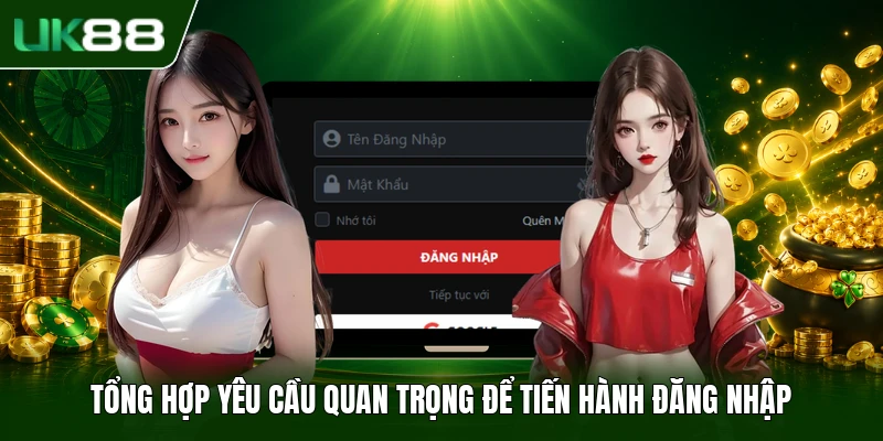 Tổng hợp yêu cầu quan trọng để tiến hành đăng nhập